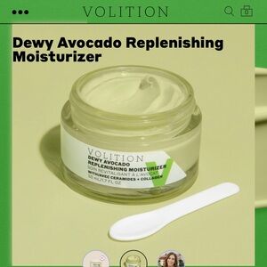 NWT Dewy Avocado Replenishing Moisturizer 1.7 ml